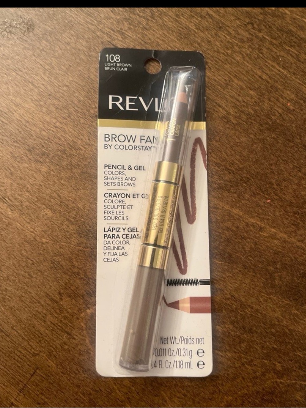 BNIB Revlon Brow Fantasy Colorstay Light Brown Pencil and Gel